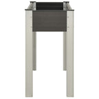 Vidaxl plantenbak verhoogd 100x40x75 cm hkc grijs