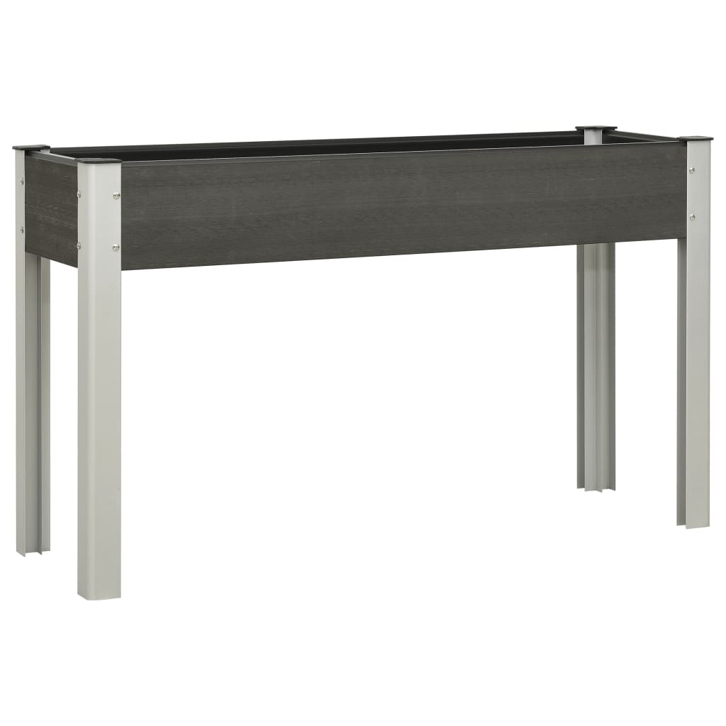 VidaXL Plantenbak verhoogd 125x40x75 cm HKC grijs