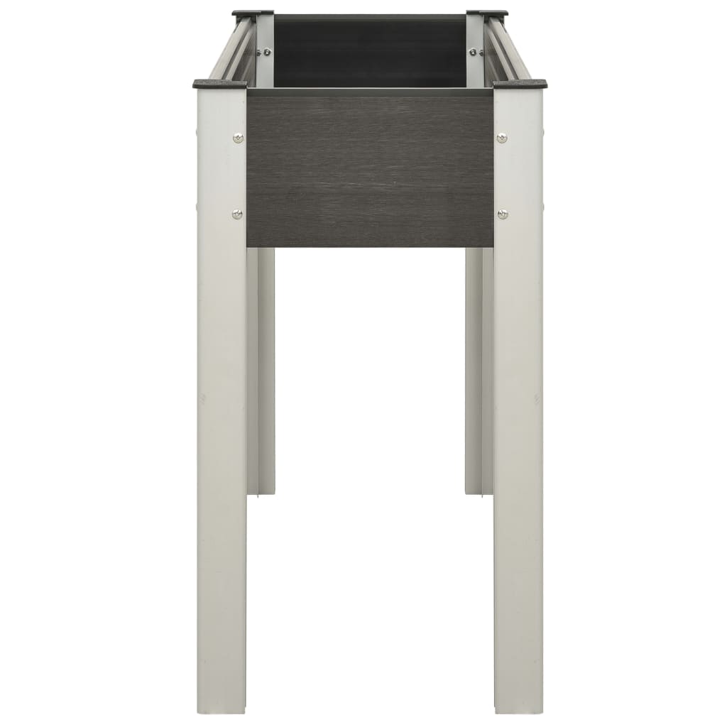 VidaXL Plantenbak verhoogd 125x40x75 cm HKC grijs