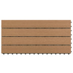 Vidaxl terrastegels 6 st 60x30 cm 1,08 m² hkc bruin