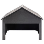 Vidaxl overkapping voor grasmaaier 80x80x70 cm hkc