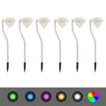 VidaXL Tuinlamp 6 st solar LED 9x7,8x29,5 cm