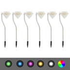 VidaXL Tuinlamp 6 st solar LED 9x7,8x29,5 cm
