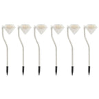 VidaXL Tuinlamp 6 st solar LED 9x7,8x29,5 cm