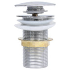 Vidaxl afvoer pop-up zonder overloop 6,4x6,4x9,1 cm chroomkleurig