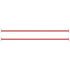 Vidaxl rekstokken 2 st 125 cm staal rood
