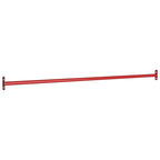 Vidaxl rekstokken 2 st 125 cm staal rood