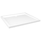 Vidaxl douchebak rechthoekig 80x90 cm abs wit