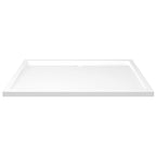 Vidaxl douchebak rechthoekig 80x120 cm abs wit