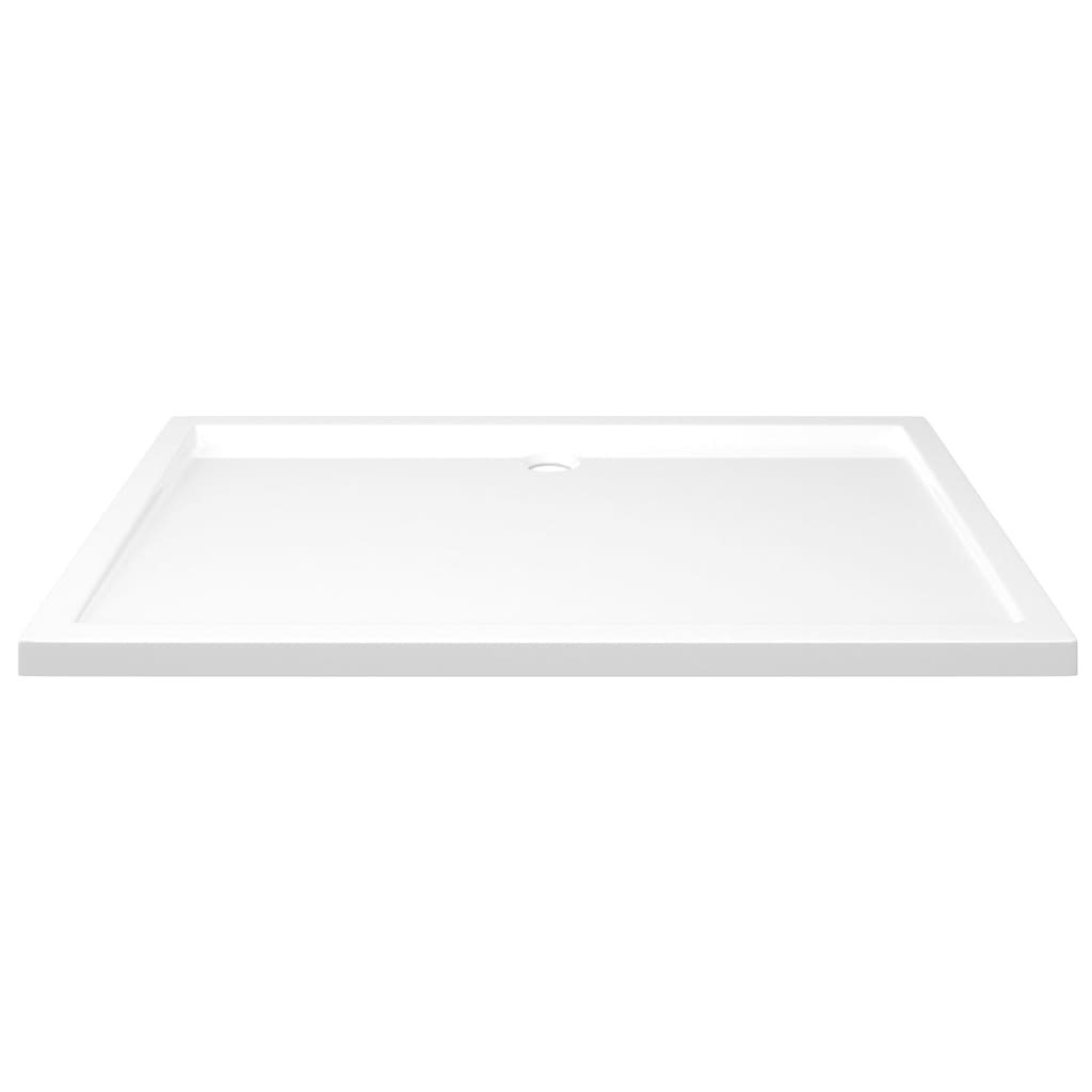 Vidaxl douchebak rechthoekig 80x120 cm abs wit