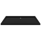 Vidaxl douchebak rechthoekig 70x120 cm abs zwart