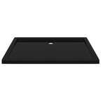 Vidaxl douchebak rechthoekig 70x100 cm abs zwart