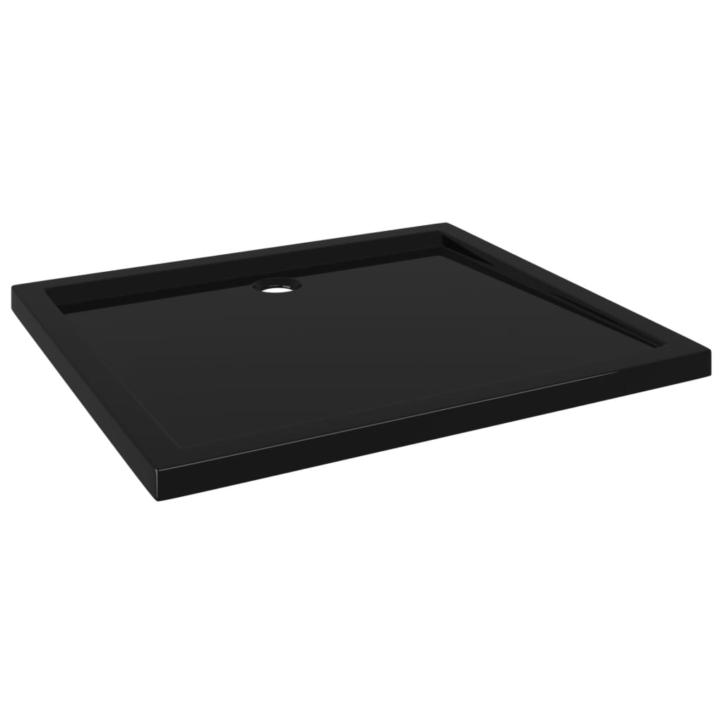 Vidaxl douchebak rechthoekig 80x90 cm abs zwart