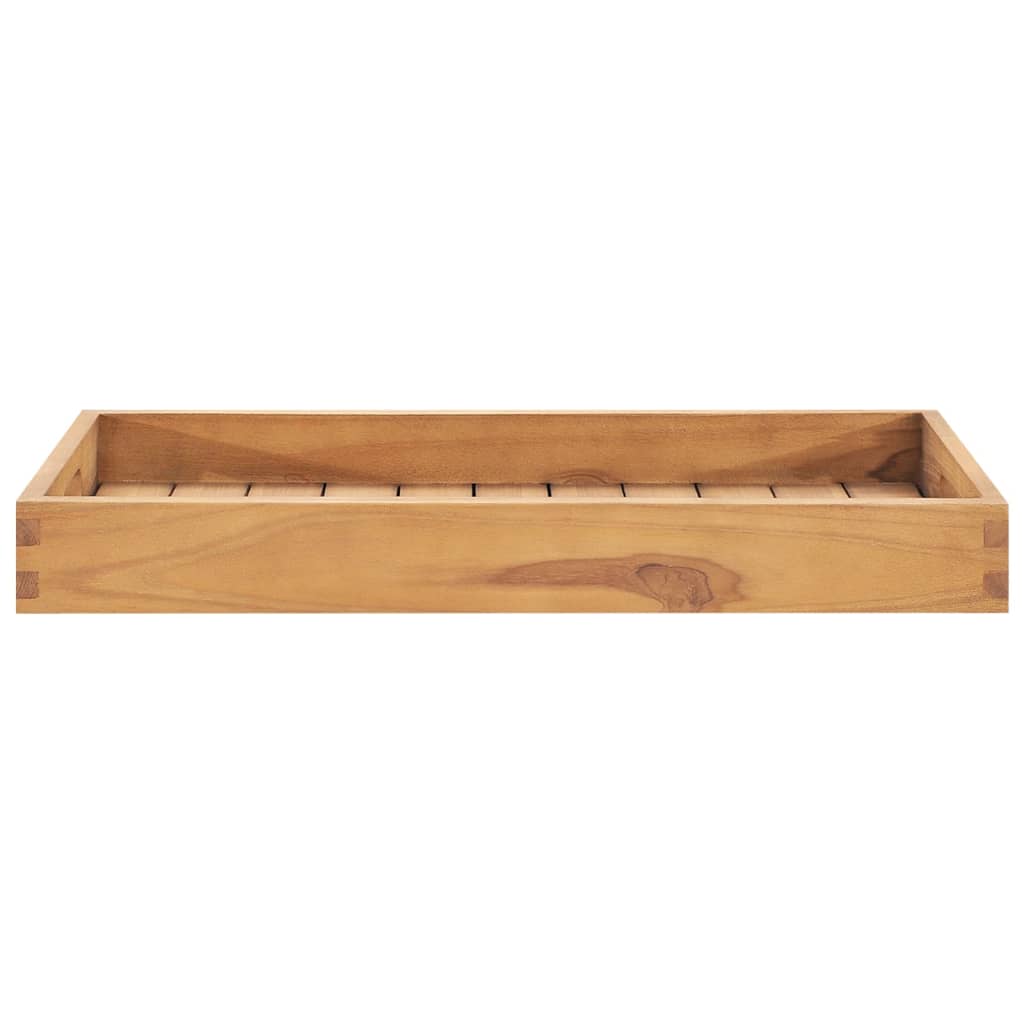 Vidaxl dienblad 60x35 cm massief teakhout