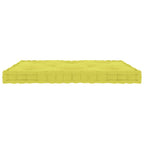 VidaXL Palletvloerkussen 73x40x7 cm katoen appeltjesgroen