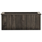 VidaXL Plantenbak verhoogd 74x32x30 cm massief grenenhout grijs