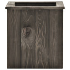 VidaXL Plantenbak verhoogd 38x41x40 cm massief grenenhout donkergrijs