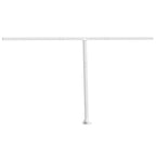 VidaXL Luifelpaalset 450x245 cm ijzer wit