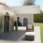 VidaXL Luifelpaalset 600x245 cm ijzer wit