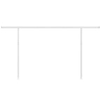 Vidaxl luifelpaalset 450x245 cm ijzer wit