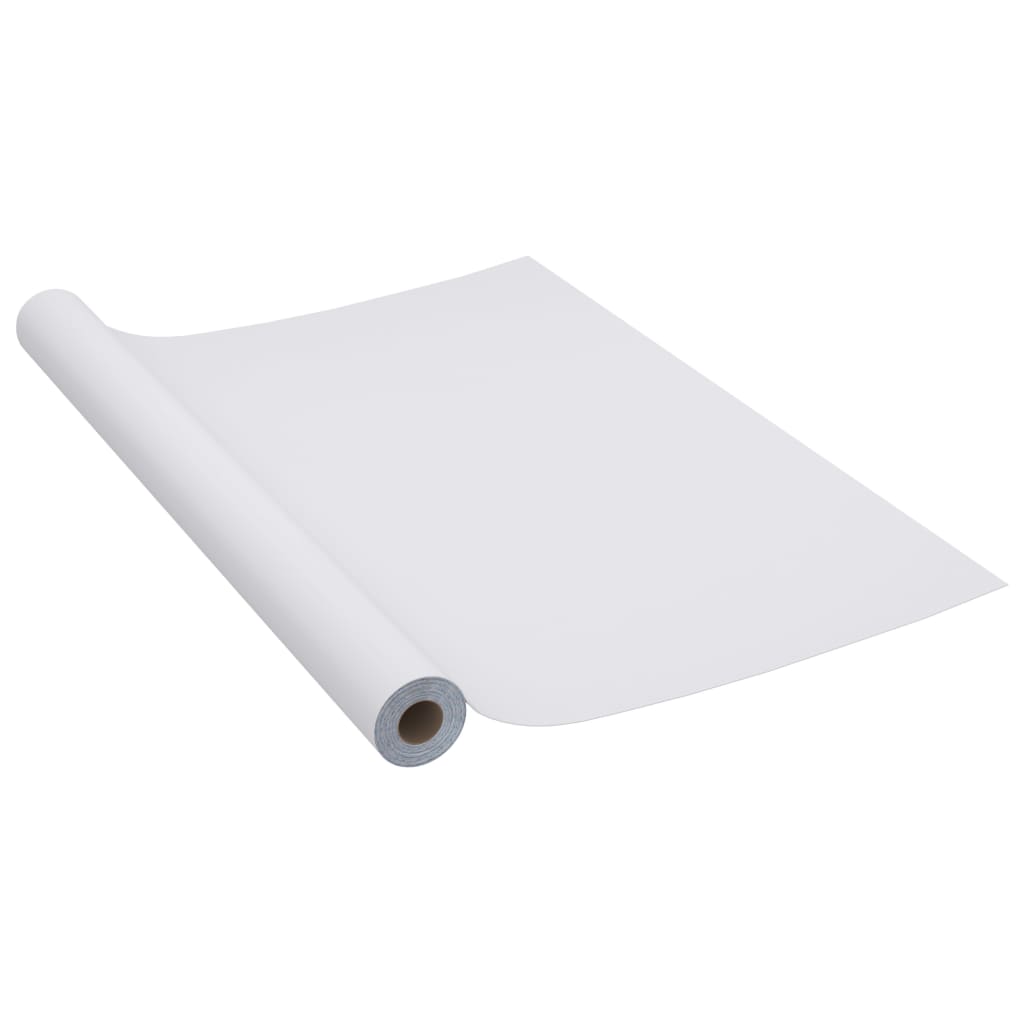 Vidaxl meubelfolie zelfklevend 500x90 cm pvc hoogglans zilverkleurig