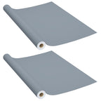 Vidaxl meubelfolies zelfklevend 2 st 500x90 cm pvc grijs