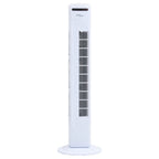 VidaXL Torenventilator met afstandsbediening en timer ø24x80 cm wit