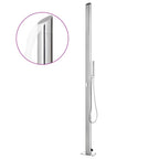 Vidaxl buitendouche 220 cm roestvrij staal