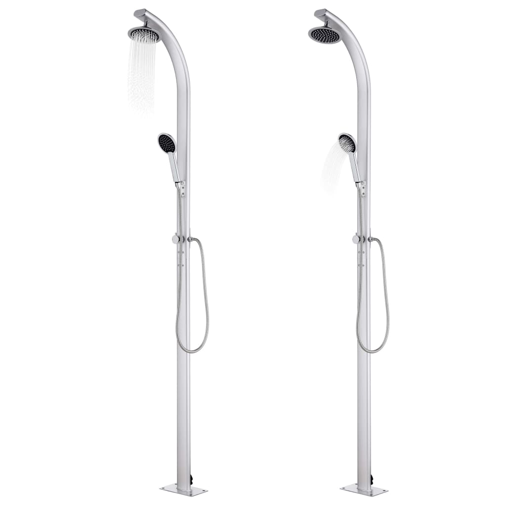 Vidaxl buitendouche 215 cm aluminium
