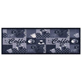 Vidaxl keukenmat wasbaar coffee 60x180 cm blauw