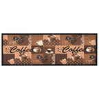 Vidaxl keukenmat wasbaar coffee 60x180 cm bruin