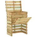 VidaXL Tuincompostbak gelat 80x50x100 cm geïmpregneerd grenenhout