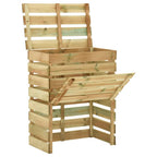 VidaXL Tuincompostbak gelat 80x50x100 cm geïmpregneerd grenenhout