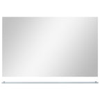 VidaXL Wandspiegel met schap 100x60 cm gehard glas