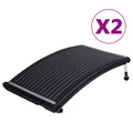 Vidaxl zwembadverwarmingspaneel solar 2 st gebogen 110x65 cm