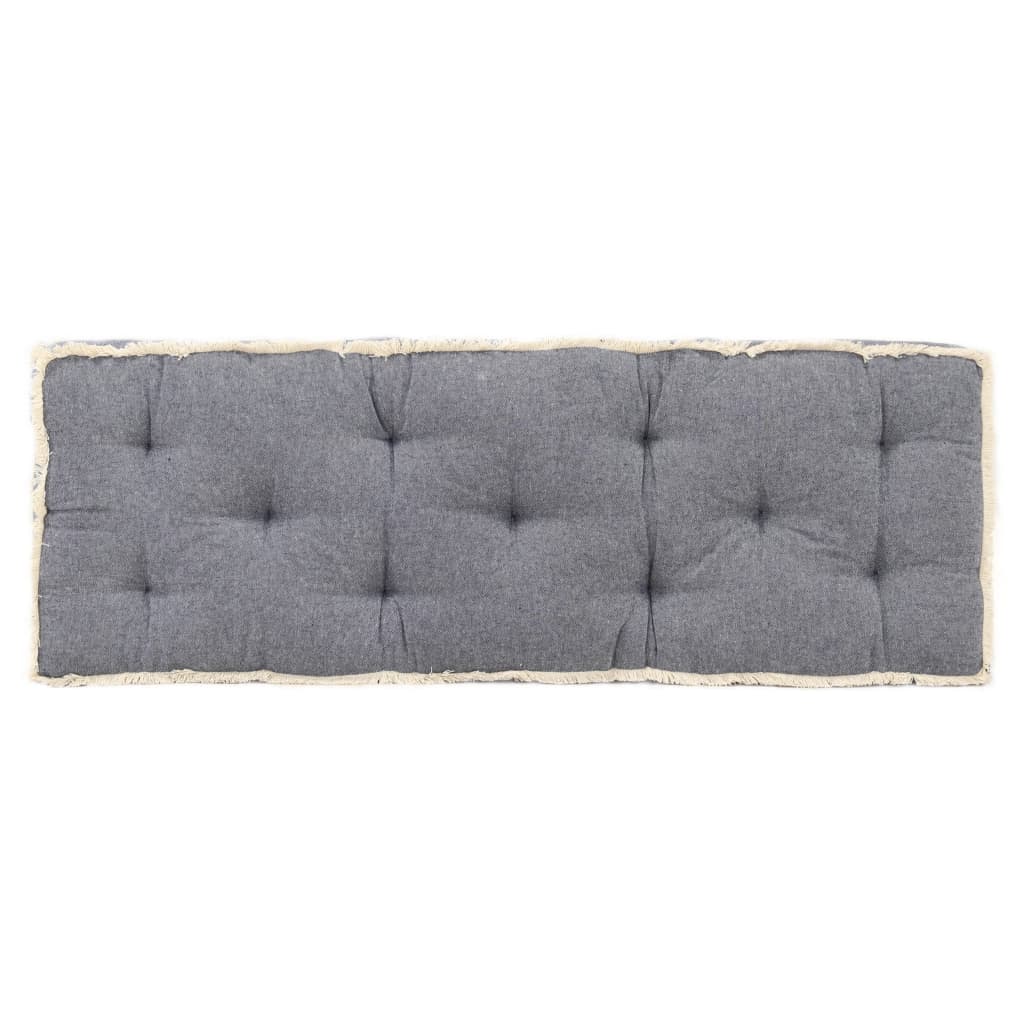 VidaXL Bankkussen pallet 120x40x7 cm blauw