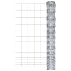 Vidaxl hek 50 m 150 cm gegalvaniseerd staal zilverkleurig