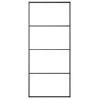 Vidaxl schuifdeur 90x205 cm aluminium en esg-glas zwart