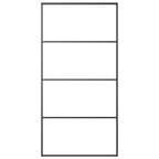 VidaXL Schuifdeur 102,5x205 cm aluminium en ESG-glas zwart