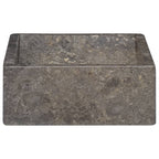 Vidaxl gootsteen 45x30x12 cm marmer hoogglans grijs
