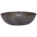 Vidaxl gootsteen ø40x12 cm marmer grijs