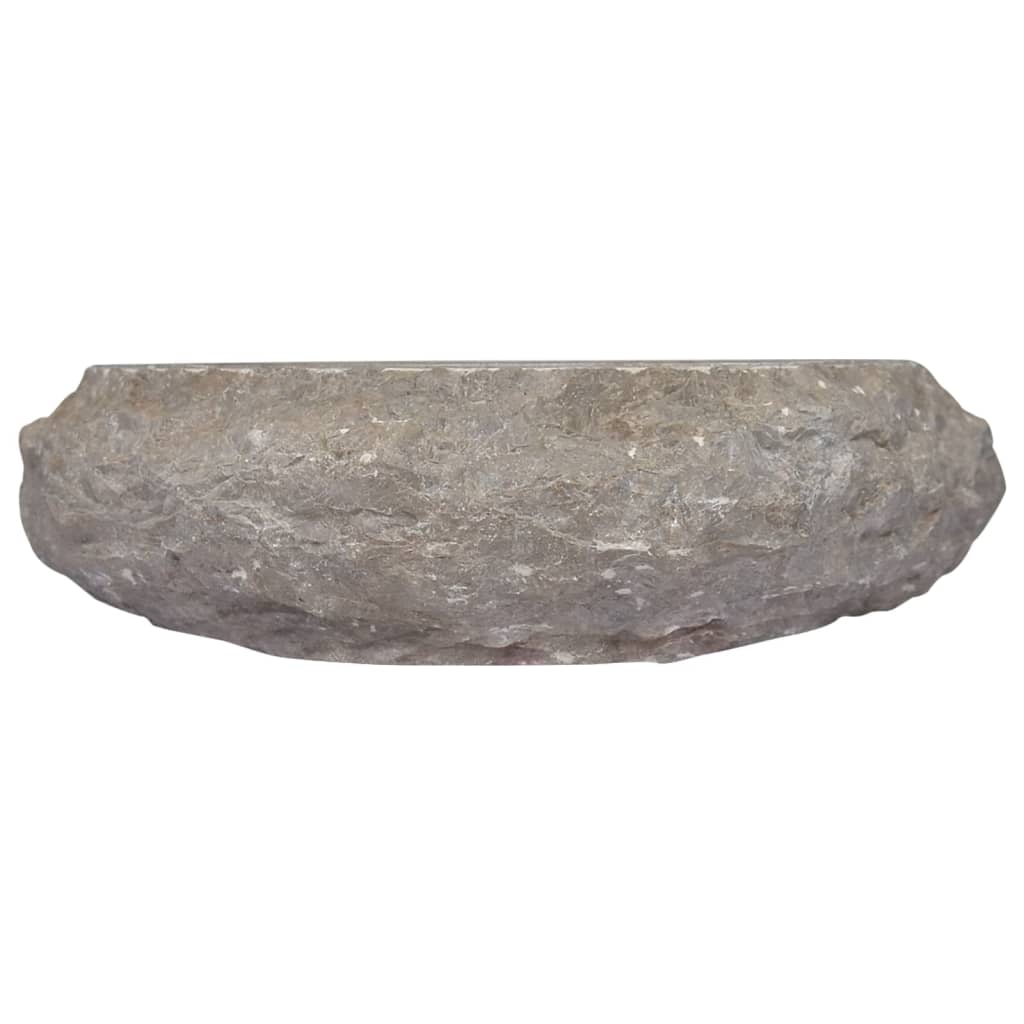 Vidaxl gootsteen ø40x12 cm marmer grijs