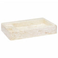 VidaXL Gootsteen 58x39x10 cm marmer crèmekleurig
