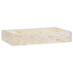 VidaXL Gootsteen 58x39x10 cm marmer crèmekleurig