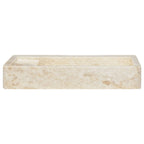 VidaXL Gootsteen 58x39x10 cm marmer crèmekleurig