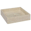 Vidaxl gootsteen 40x40x10 cm marmer crèmekleurig