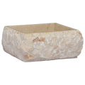 Vidaxl gootsteen 30x30x13 cm marmer crèmekleurig