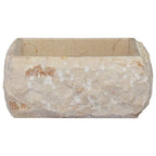 Vidaxl gootsteen 30x30x13 cm marmer crèmekleurig
