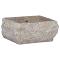 Vidaxl gootsteen 30x30x13 cm marmer grijs