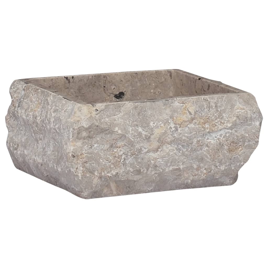 Vidaxl gootsteen 30x30x13 cm marmer grijs